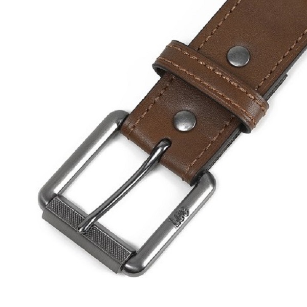 Lee（リー） メンズベルト ダブルリベット 極太38mm レザーベルト