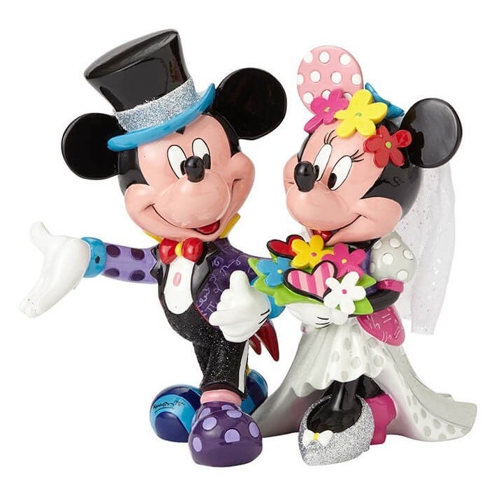 Disney BRITTO ミッキー＆ミニー ハート型フィギュア Disney Britto | DSBRT Mickey & Minnie Love Fig | Figurine