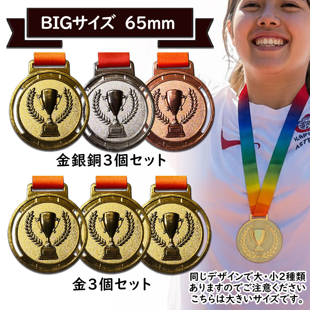 メダル 金銀銅 65mm 表彰 優勝 イベント 記念メダル 卒園 卒業