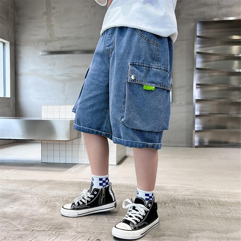 子供服 デニムパンツ カーゴパンツ ショートパンツ ハーフパンツ 男の子 ボトムス 半ズボン 夏 涼しい 小学生 中学生 ジーンズ ズボン 男児 | ブランド登録なし | 01