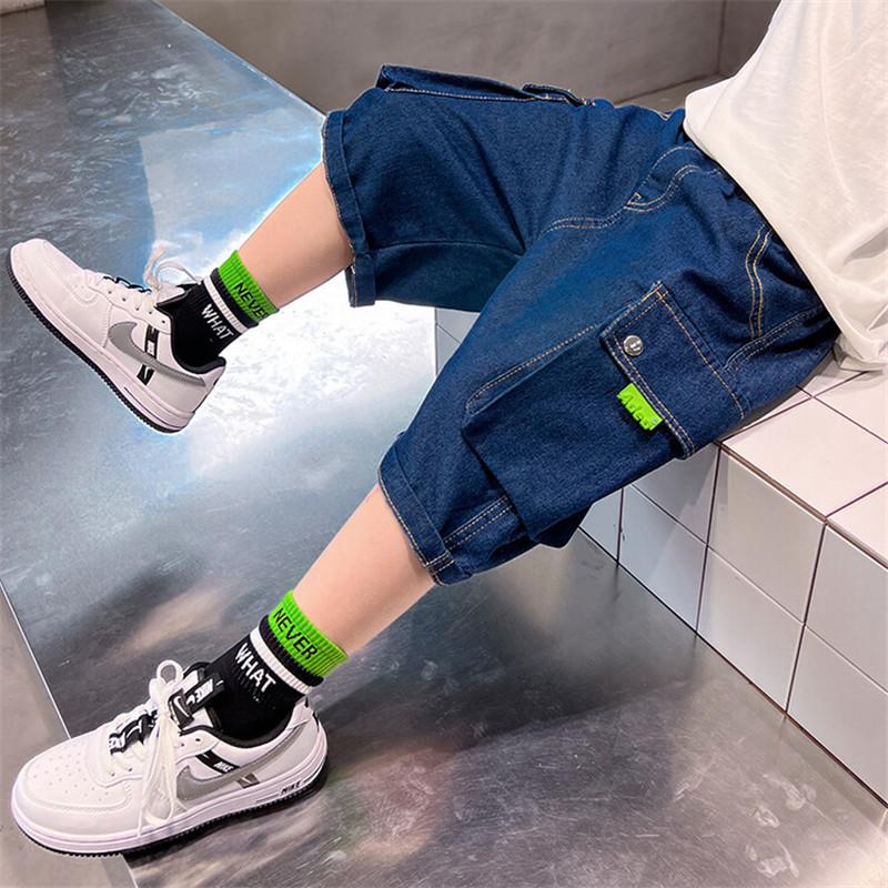 子供服 デニムパンツ カーゴパンツ ショートパンツ ハーフパンツ 男の子 ボトムス 半ズボン 夏 涼しい 小学生 中学生 ジーンズ ズボン 男児 | ブランド登録なし | 02