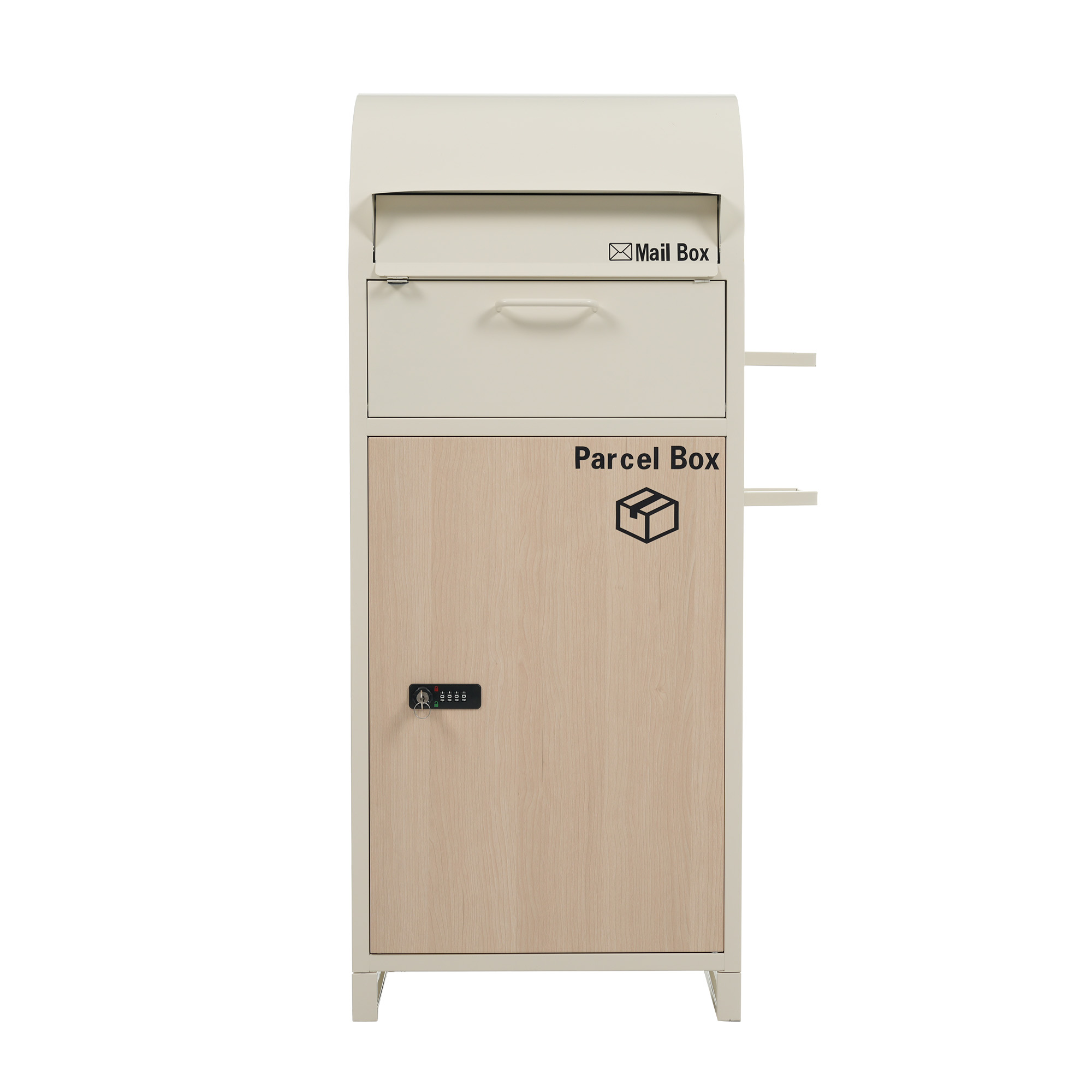 郵便ポスト　MailBox 宅配ポスト 非常用鍵付き】宅配ボックス ポスト 据置型 大容量 ポスト一体型 投函