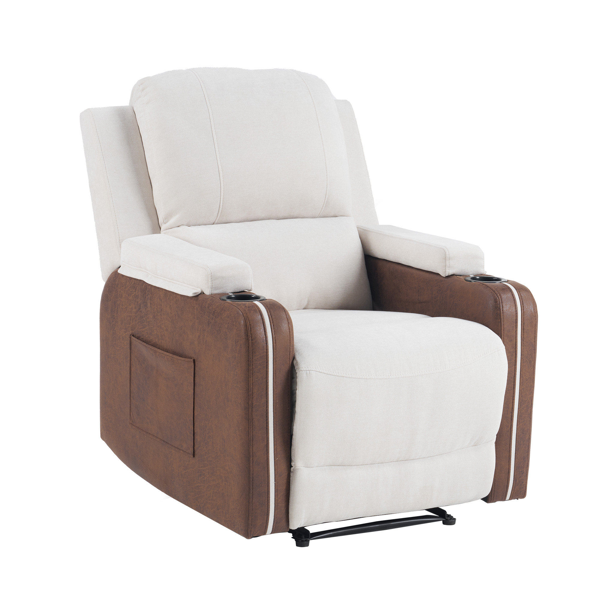 BTM 5000円クーポン【リモコン操作 】165°調整 リクライニングソファ