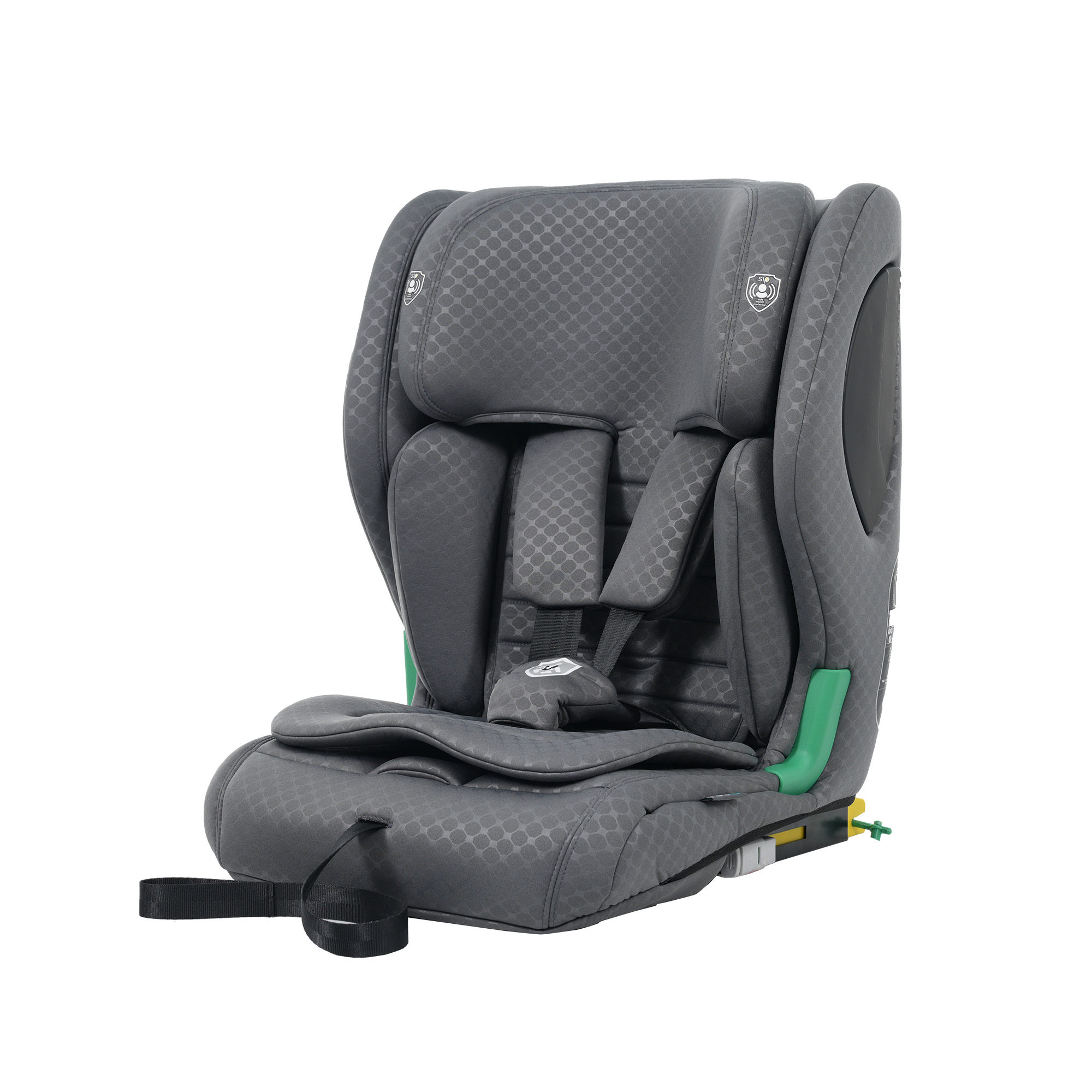 チャイルドシート R129適合 新生児~12歳頃まで 長く使える ジュニアシート シートベルト固定 3段階リクライニング ヘッドレスト調節 インナークッション付き ブラック チャイルドシート 1歳 新基準R129適合 1歳3か月から4歳頃 ジュニア