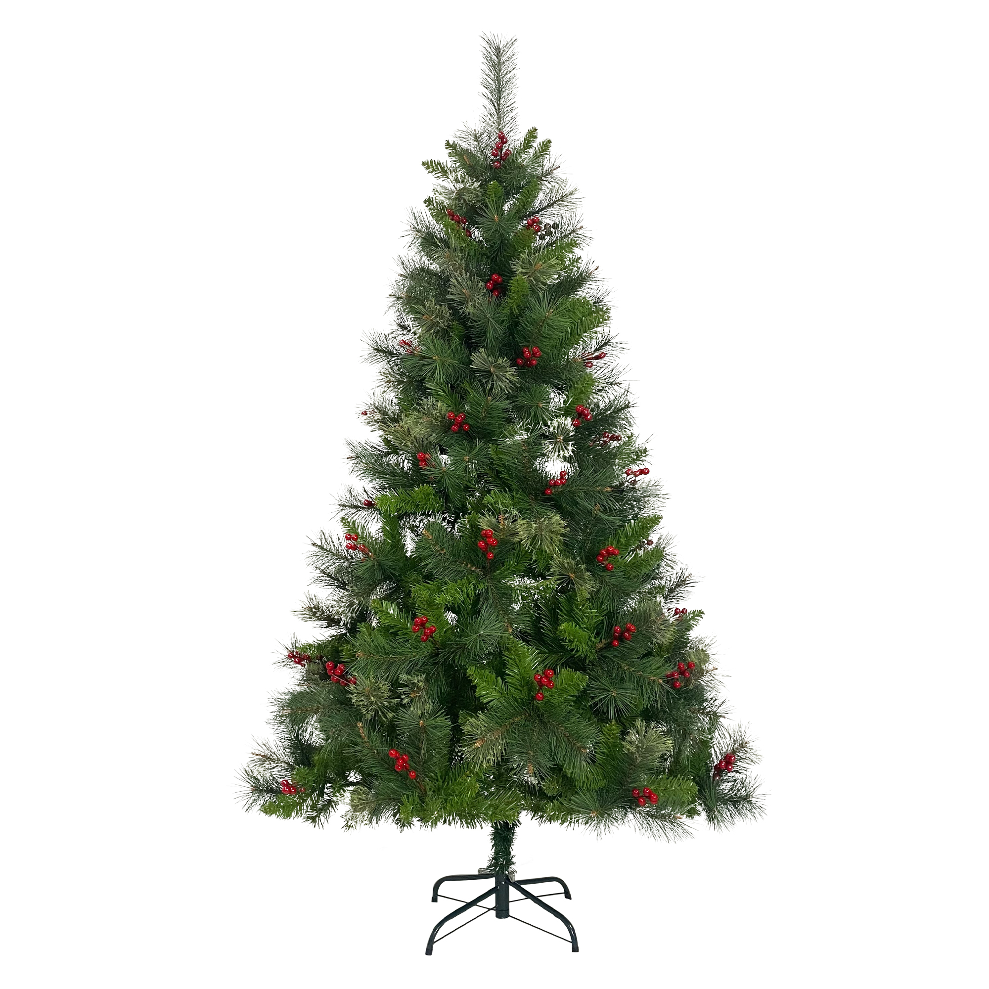 クリスマスツリー 180cm スチール脚 ピカピカライト付き 組み立て簡単