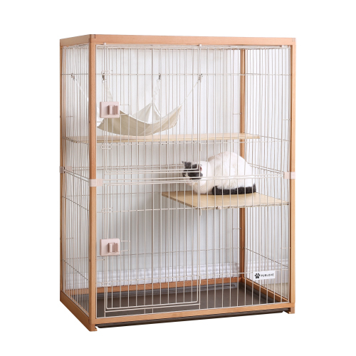 60 Off 猫 ケージ 2段 木製 キャットケージ 大型 多頭飼い 組立簡単 木製フレーム 高級感 おしゃれ ペットケージ 脱走防止 最高の Turningheadskennel Com