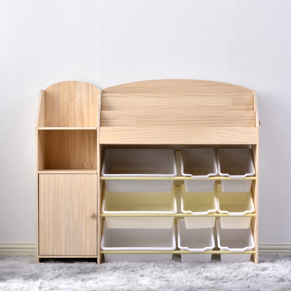 おもちゃ収納 ラック ラージサイズ 幅103cm 子ども用家具 木製 収納ケース おもちゃ収納 ラック ラージサイズ 幅103cm 子ども用家具 木製