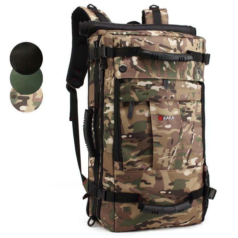 美品 bagjack 3way traveller リュック カモフラ 迷彩 ストームクロス (STORMCROS) バックパック45 陸自迷彩 大容量リュック