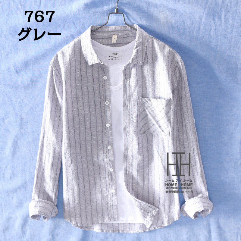 シャツ メンズ メンズシャツ 長袖シャツ チェックシャツ リネンシャツ ストライプシャツ 春服 夏服...