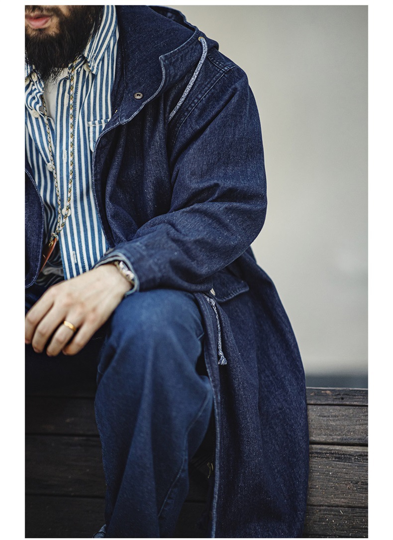 ホームアイホーム M-51 パーカ 10.2oz デニムコート インディゴモッズ