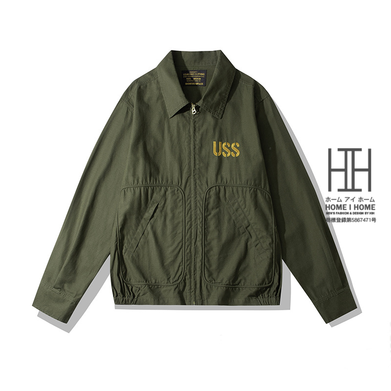メンズGジャン、デニムジャケット（色：カーキ系）｜コート