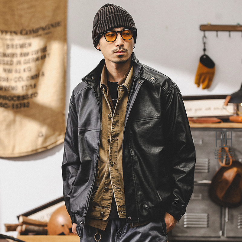 ホームアイホーム レザージャケット ライダースジャケット 革ジャン