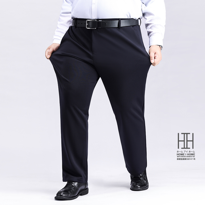 【超BIGサイズ】ストレッチパンツ スラックス メンズ 50代 黒 特大サイズ 130cm以上 スト...