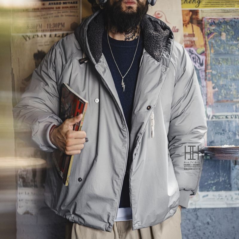 中綿コート N-3Bパーカ メンズ おしゃれ フード付き 防寒 ショート丈