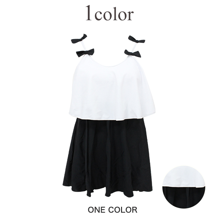 水着 レディース ワンピース 体型カバー リボン ノンワイヤー ショートパンツ 一体型 かわいい水着 高校生 代 ワンピース水着 Mizugi 今季も再入荷