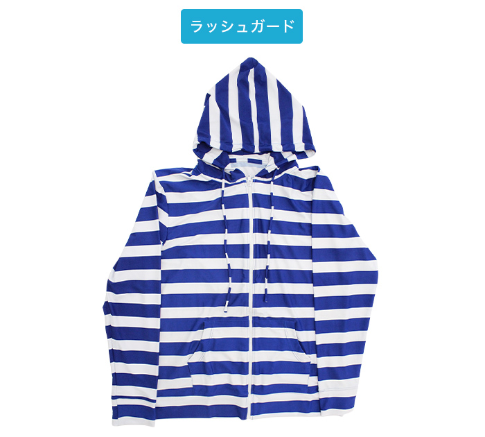 着るだけUVカット フード付きメンズ ラッシュガード