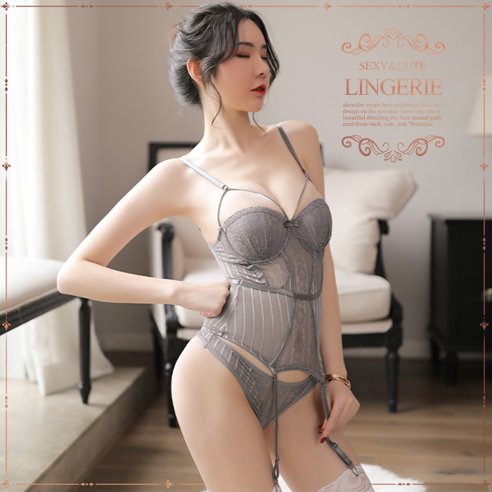 ビスチェ ガーター ベルト 上下セット セクシーランジェリー