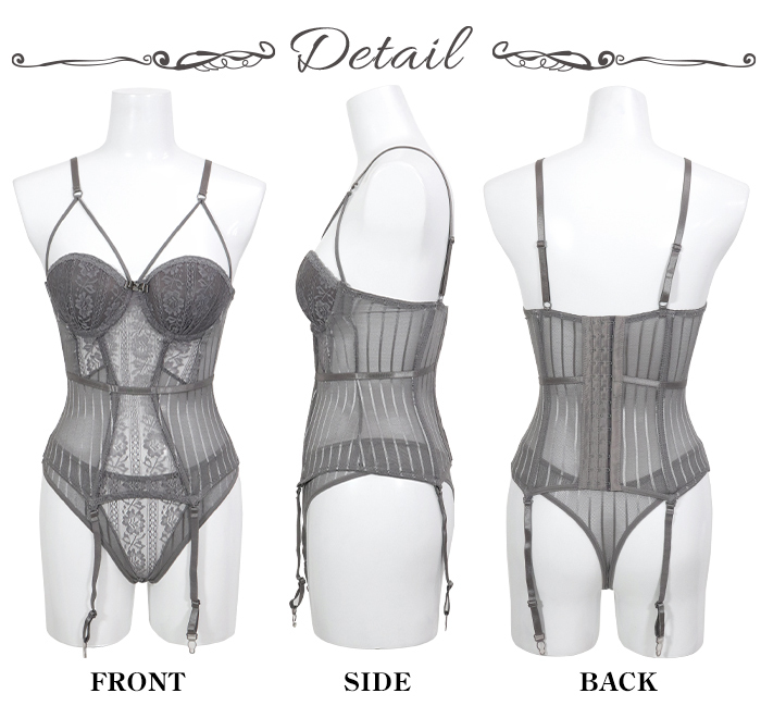 ビスチェ ガーター ベルト 上下セット セクシーランジェリー