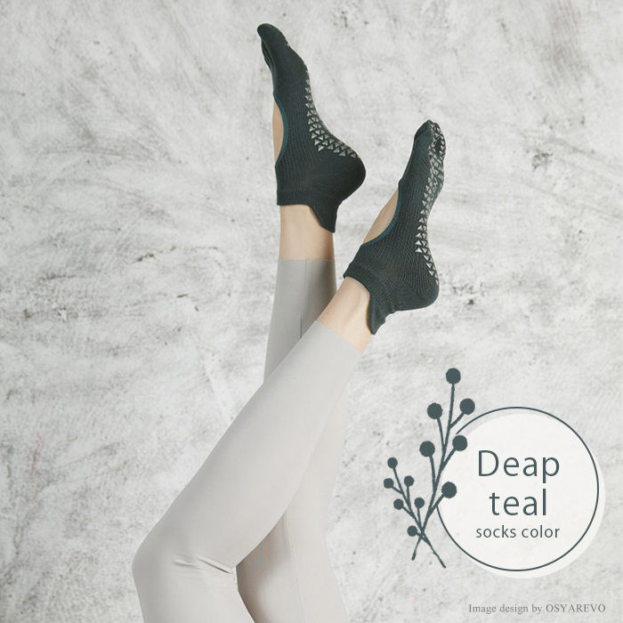 ヨガソックス ピラティス 靴下 五本指 滑り止め レディース