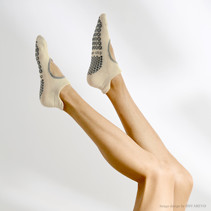 ヨガ ソックス 靴下 ピラティス サークルカット 
