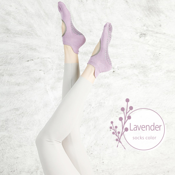 ヨガ ソックス 靴下 ピラティス サークルカット 