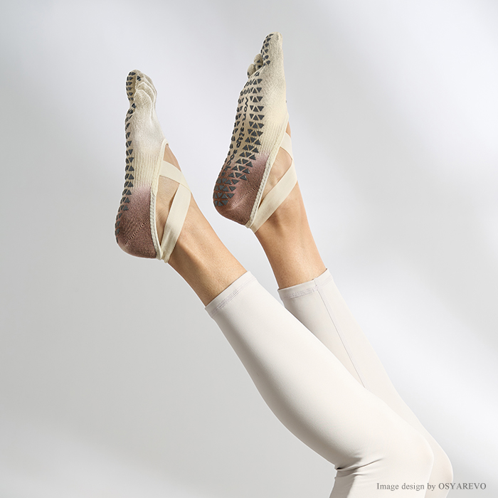 ヨガ ソックス 靴下 5本指 ピラティス クロスバンド 