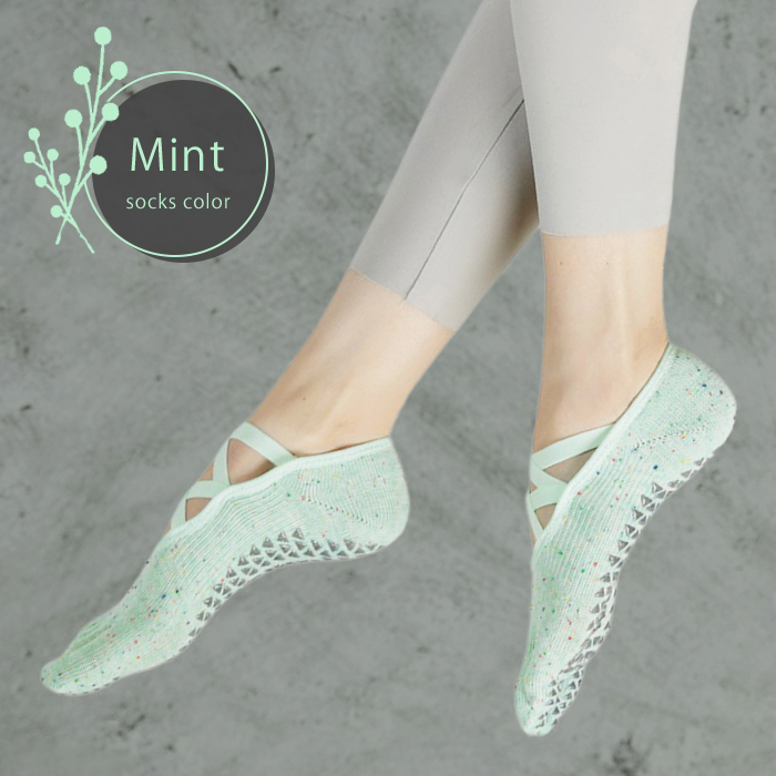 ヨガソックス 5本指 靴下 ピラティス ダブルクロス 