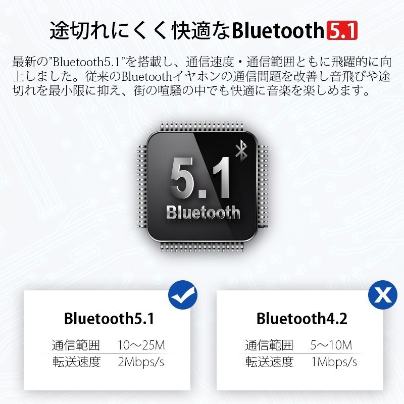 ワイヤレスイヤホン Bluetooth5 1 ブルートゥースイヤホン 瞬時接続 ノイズキャンセリング c Sbc対応 軽量 Ipx7防水 Iphone13 対応 熱販売