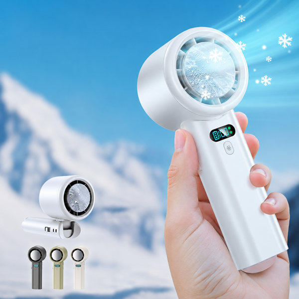 ハンディファン 冷却プレート 携帯扇風機 -25℃冷却 100段階風量