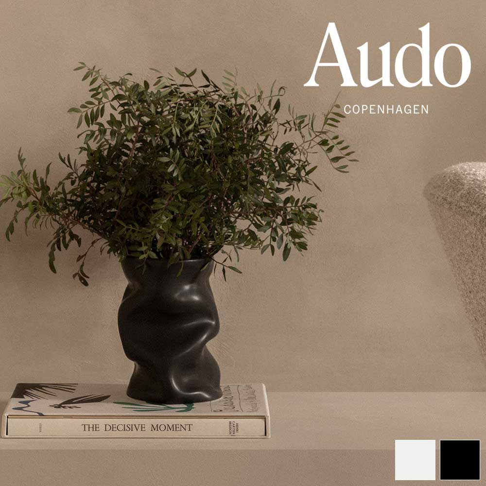 花瓶 フラワーベース おしゃれ 人気 コラプスベース H20 ホワイト 正規輸入品 北欧 インテリア 高級 Audo オドー 通販 花瓶 フラワ