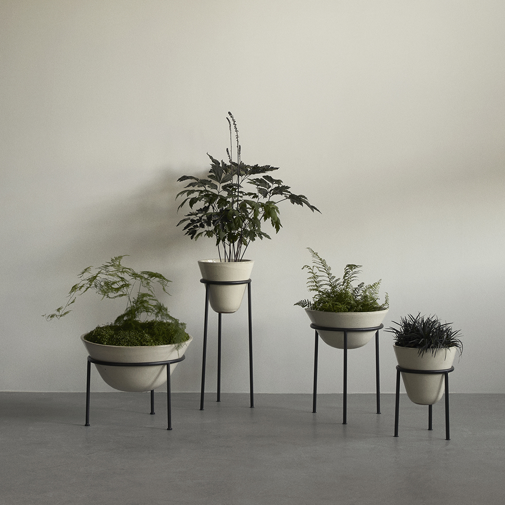 ダイザ プランター H65/?25 アイボリー  正規輸入品 北欧 インテリア 高級 Audo オドー  通販 植木鉢 花台 セット 室内 観葉植物の画像