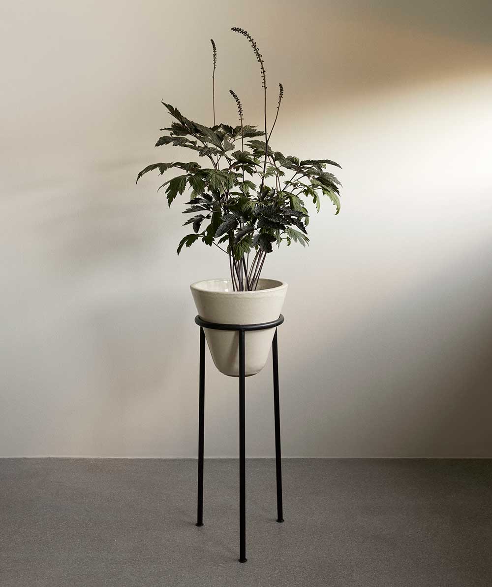 ダイザ プランター H65/?25 アイボリー  正規輸入品 北欧 インテリア 高級 Audo オドー  通販 植木鉢 花台 セット 室内 観葉植物の画像