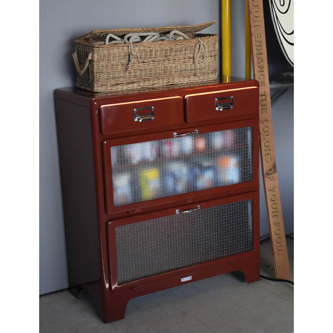 DULTON（ダルトン） 2 レイヤー キャビネット ブリックブラウン2 LAYER