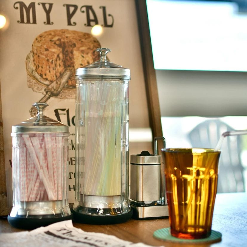 DULTON（ダルトン） リフト ジャー カトラリーケース ガラス容器 収納