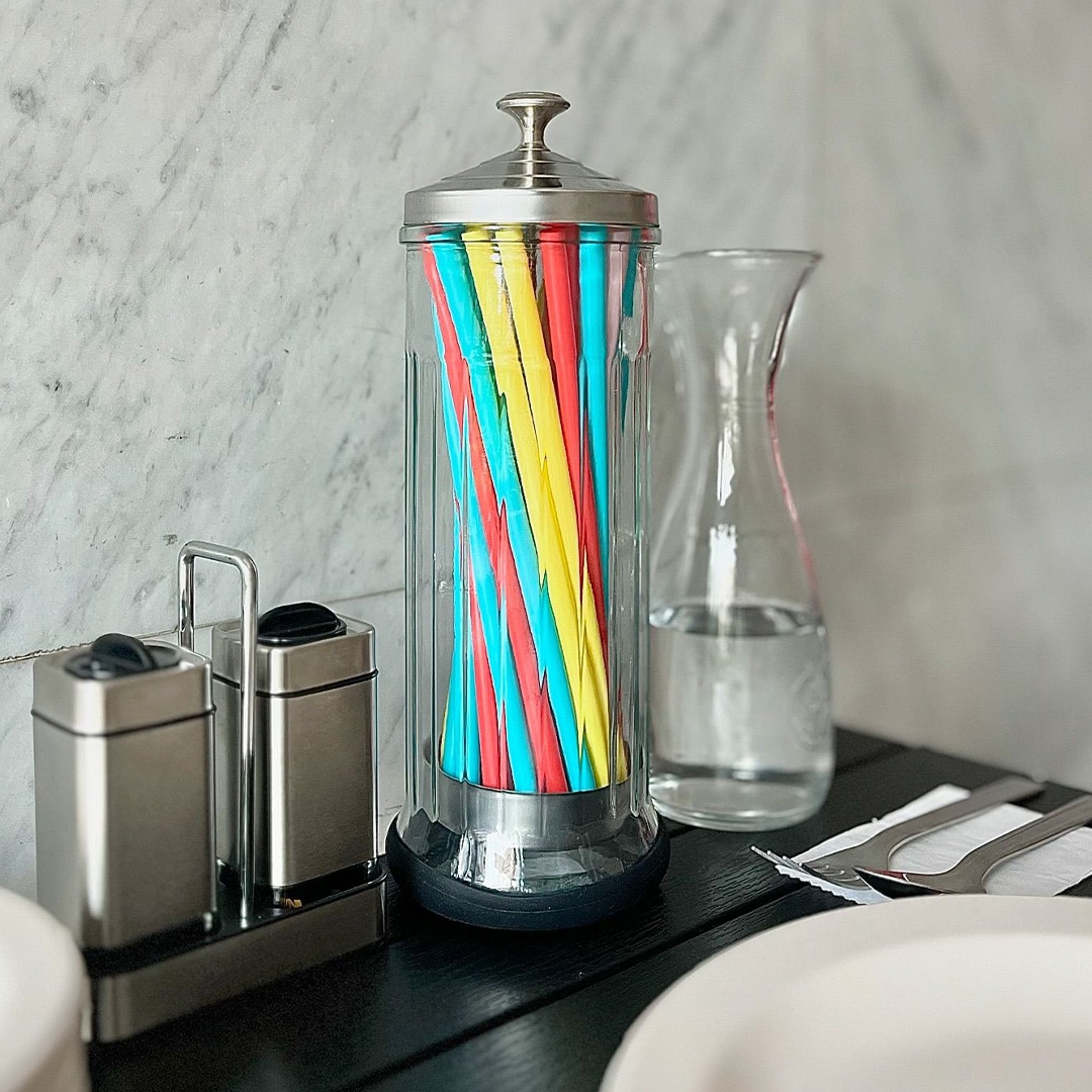 DULTON（ダルトン） リフト ジャー カトラリーケース ガラス容器 収納