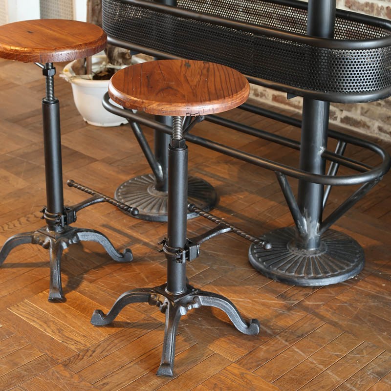DULTON ダルトン　バースツール　① インダストリアル　アンティーク調 DULTON（ダルトン） バースツール アンティークブラックBAR STOOL A