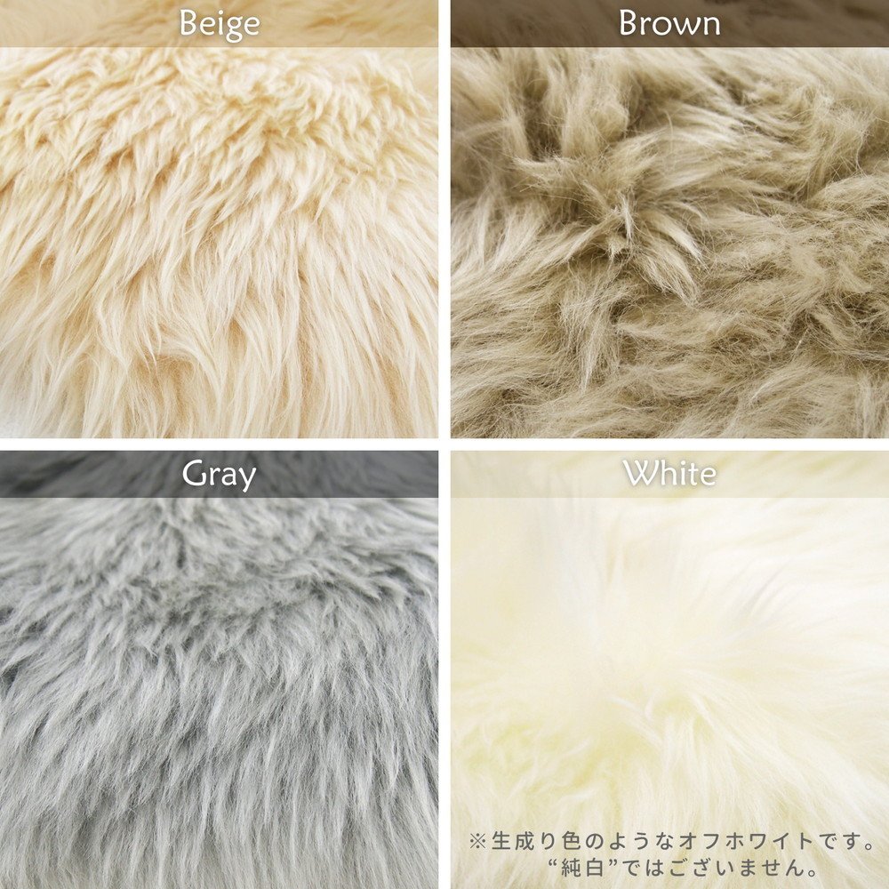 ムートンラグ 本物 羊毛皮100％ 高級感があり可愛いムートンフリース M 