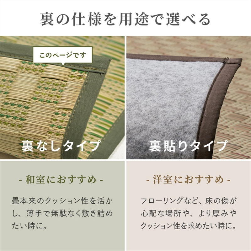 市松柄　い草カーペット　若月　江戸間6畳 261×352_9