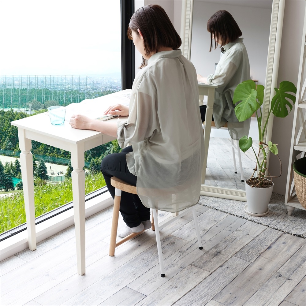 ICHIBA ロースツール ダイニングスツール 北欧 スツール 天然木