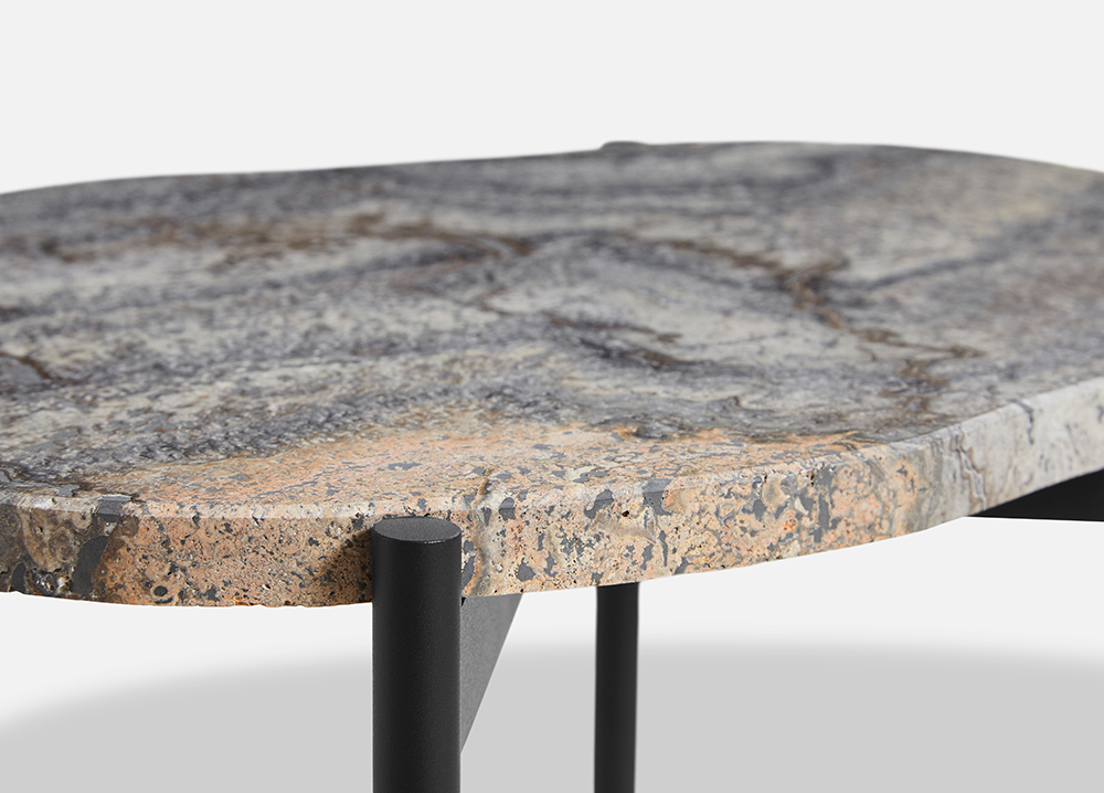 アペックス（APEX） テーブル 高級天然大理石 楕円 マーブル 石 ラ