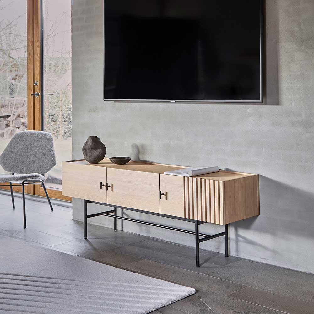 アペックス ローサイドボードキャビネット 150cm アレイ WOUD