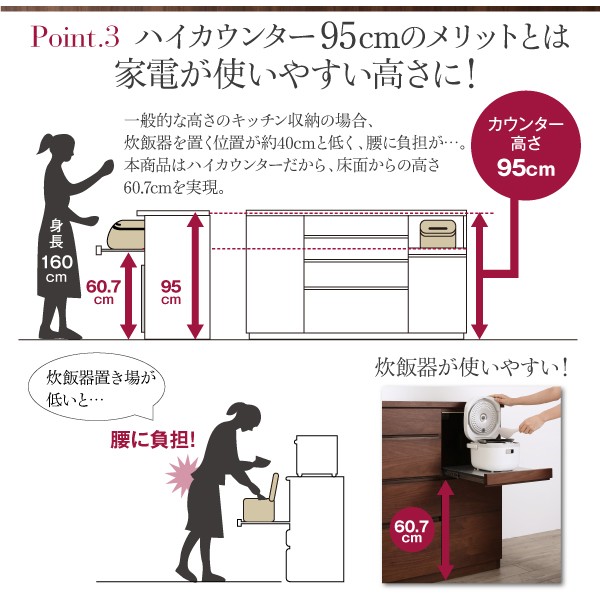 「超メルカリ市」 開梱設置付き　4段引き出しの天然木ワイドキッチンカウンター Cherliz シェリーズ 幅180 【A1552965663】(56701円)