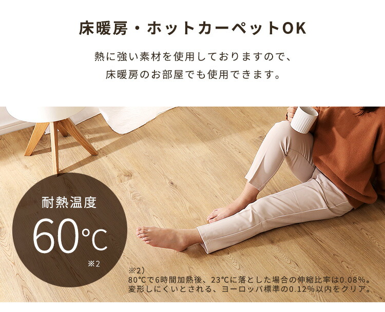 はめこみ式フロアタイル　48枚セット【Wood Flats-ウッドフラッツ-】 1枚 DIY