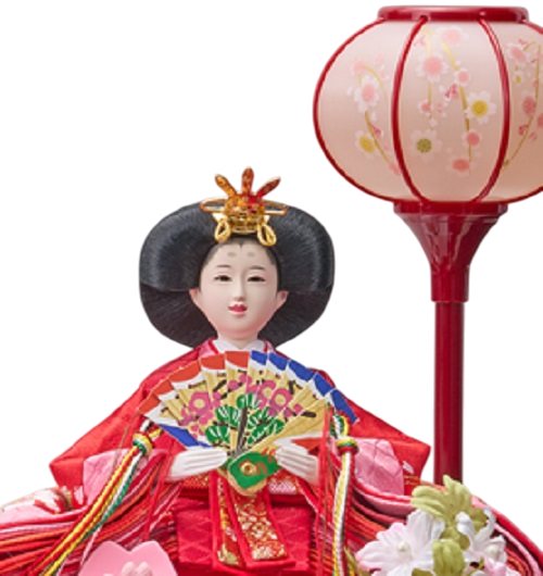 ひな人形 ひな祭 雛人形ケ−ス 彩乃豆親王飾紫 v233-259 アクリル