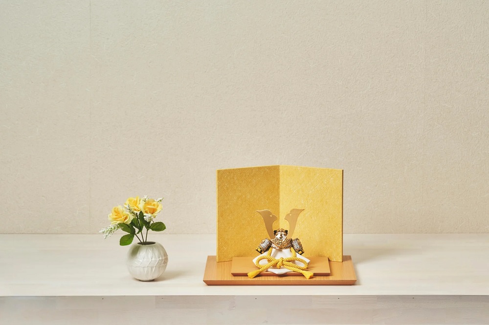五月人形 兜平飾り 女郎花色の豆かぶと SG-2638 創作作品 【公式通販】