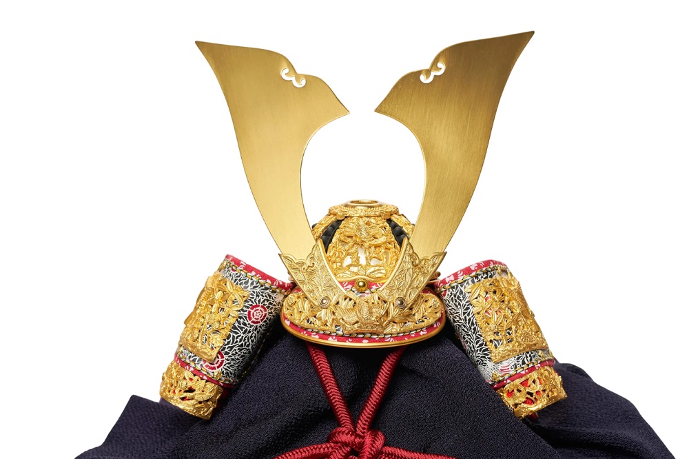 五月人形　兜単品飾り 春日大社から伝わる金色の兜 SG-3735 創作作品_3