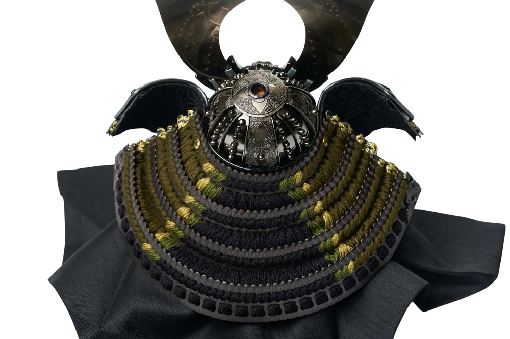 五月人形　兜平飾り　鶯色の黒兜 SG-4235 創作作品_4