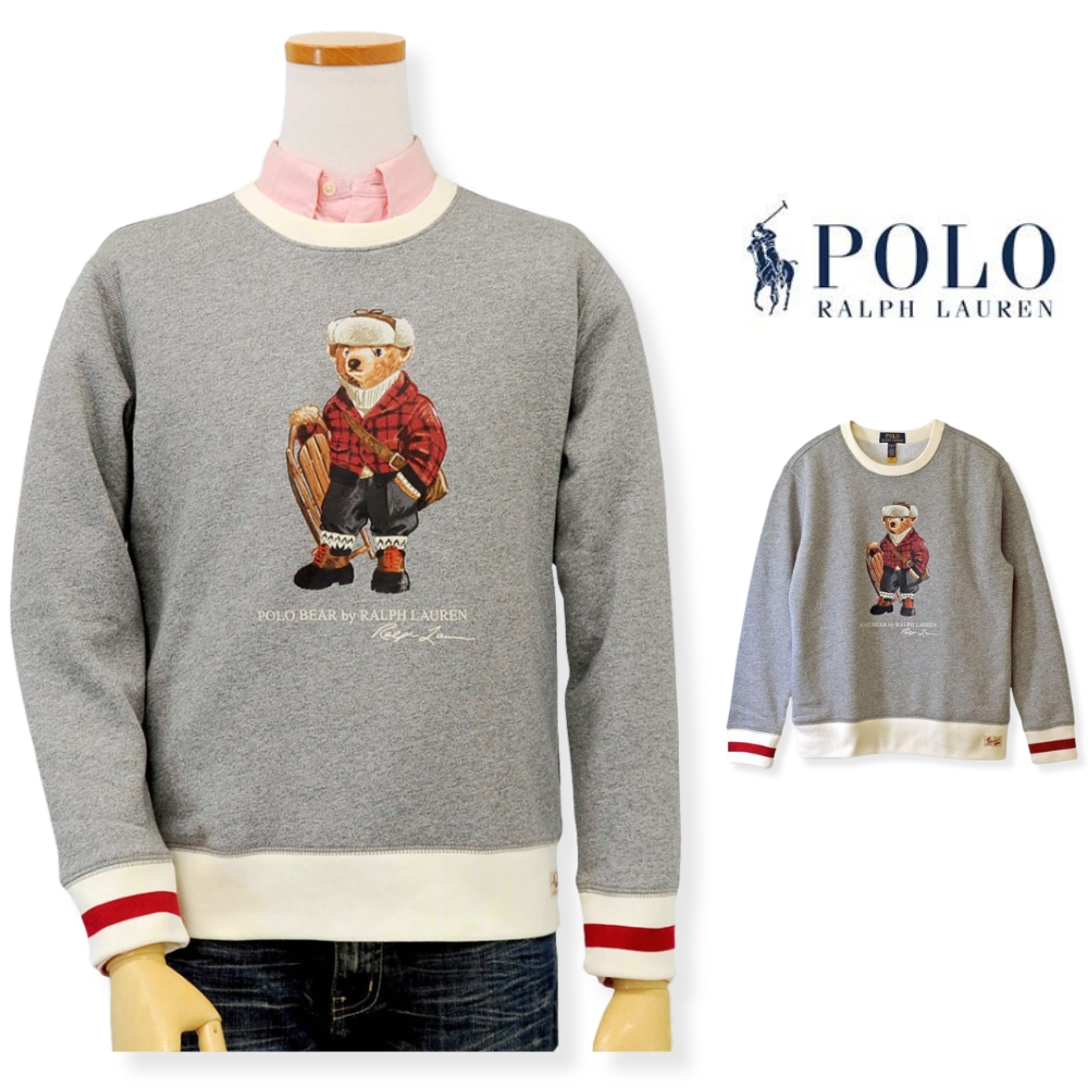 新品タグ付 現行 ポロラルフローレン 裏起毛 ポロベア トレーナー 150 短丈 POLO RALPH LAUREN（ポロ・ラルフローレン） ポロ ラルフローレン