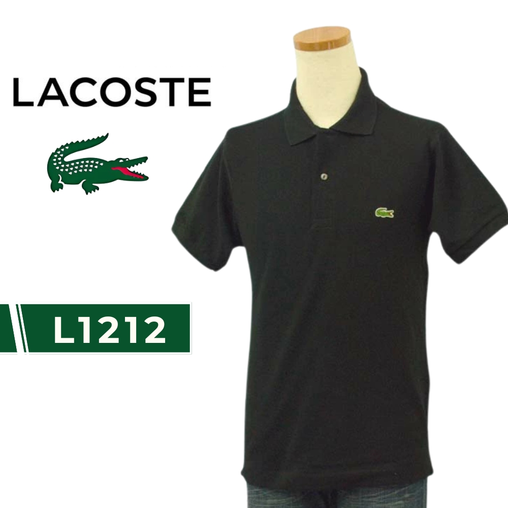 LACOSTE ラコステ ポロシャツ 半袖 メンズ L.12.12 無地 鹿の子