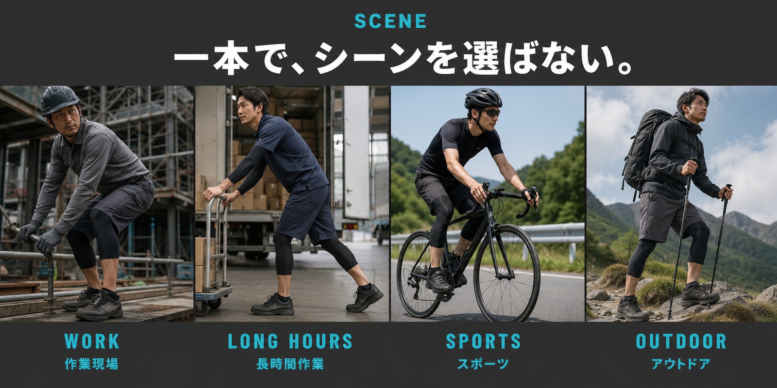 SCENE / 一本で、シーンを選ばない。